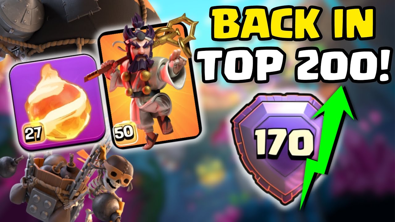 We&rsquo;re Back Inside Top 200 With Fireball Rocketloons! | Live Legend Attacks (Clash of Clans)