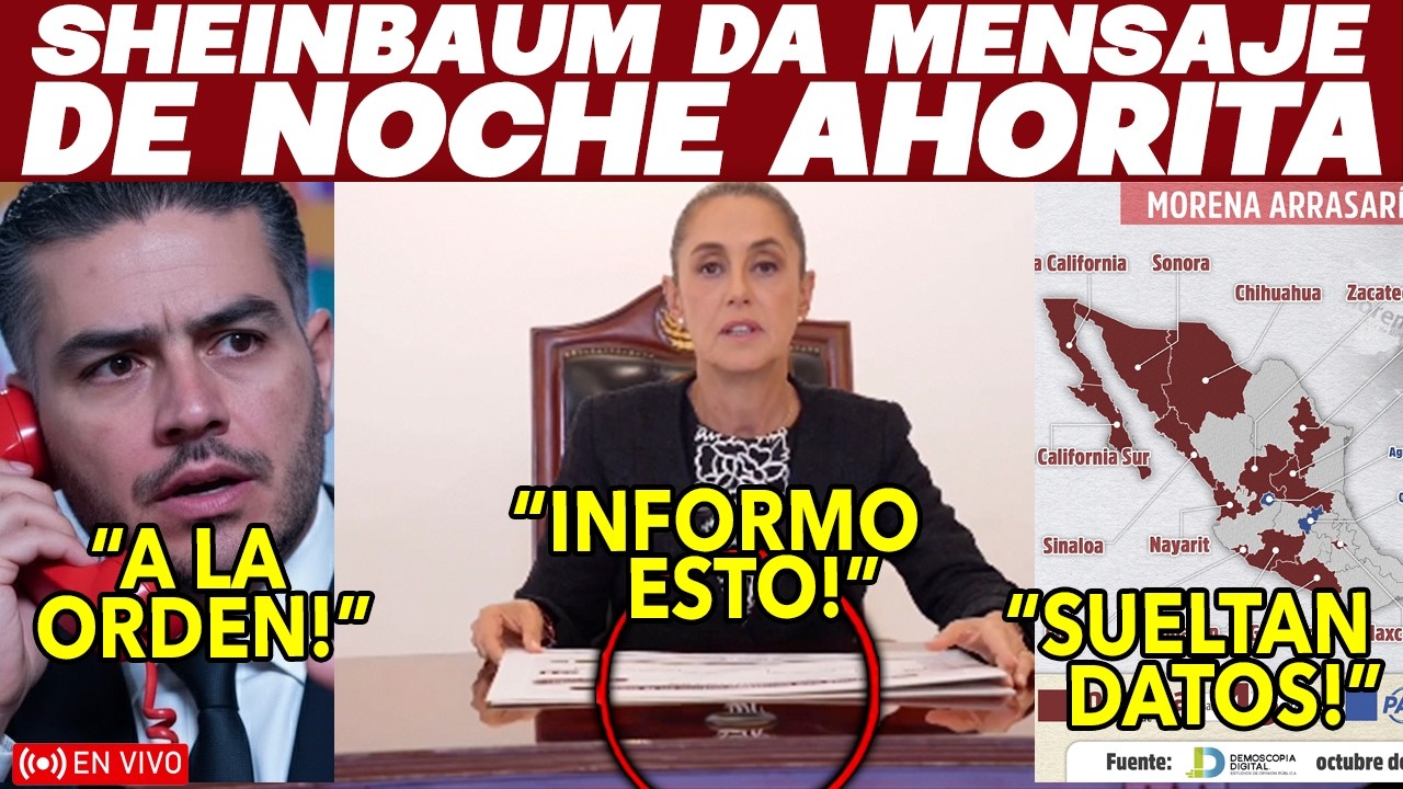 PASO DE NOCHE! CLAUDIA ¡DA MENSAJE AL PUEBLO DE MEXICO! AVANZA REFORMA 40 HORAS SENADO
