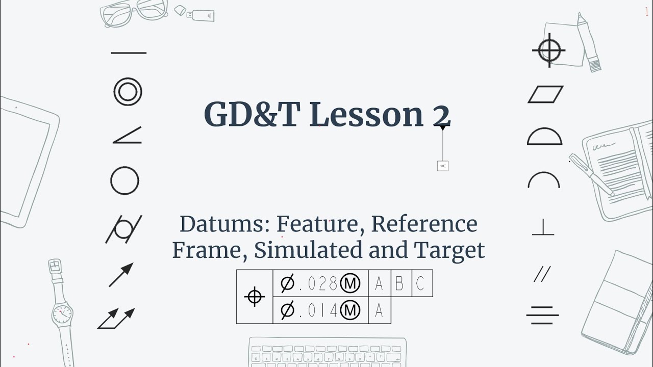 GD&T Lesson 2: Datum Feature, Datum Reference Frame, Simulated Datum, and Datum Target