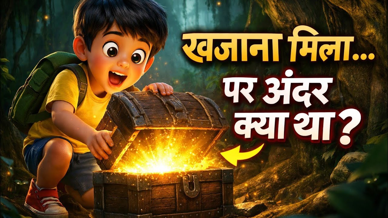 जंगल का गुप्त खजाना 🪙 | एक लड़के को मिला रहस्यमयी खजाना | Hindi Moral Story