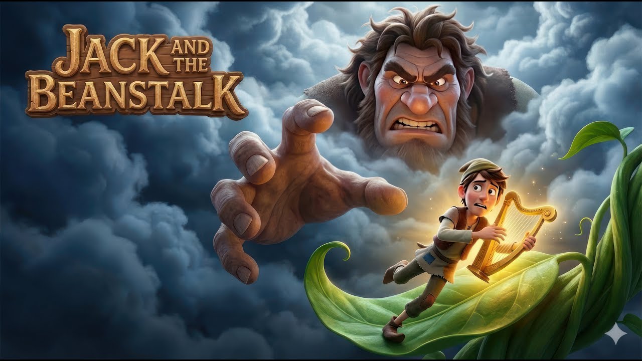 Jack and the Beanstalk: A Magical 3D Adventure for Kids | Bed time stories | Veo 3 Animation