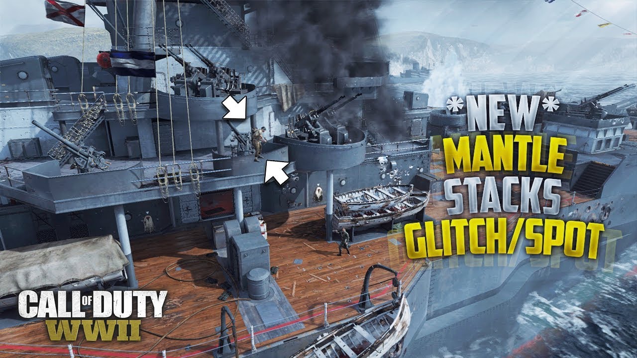 CoD:WWII 2 *NEW* USS TEXAS Mantle Stack ONTOP of MAP