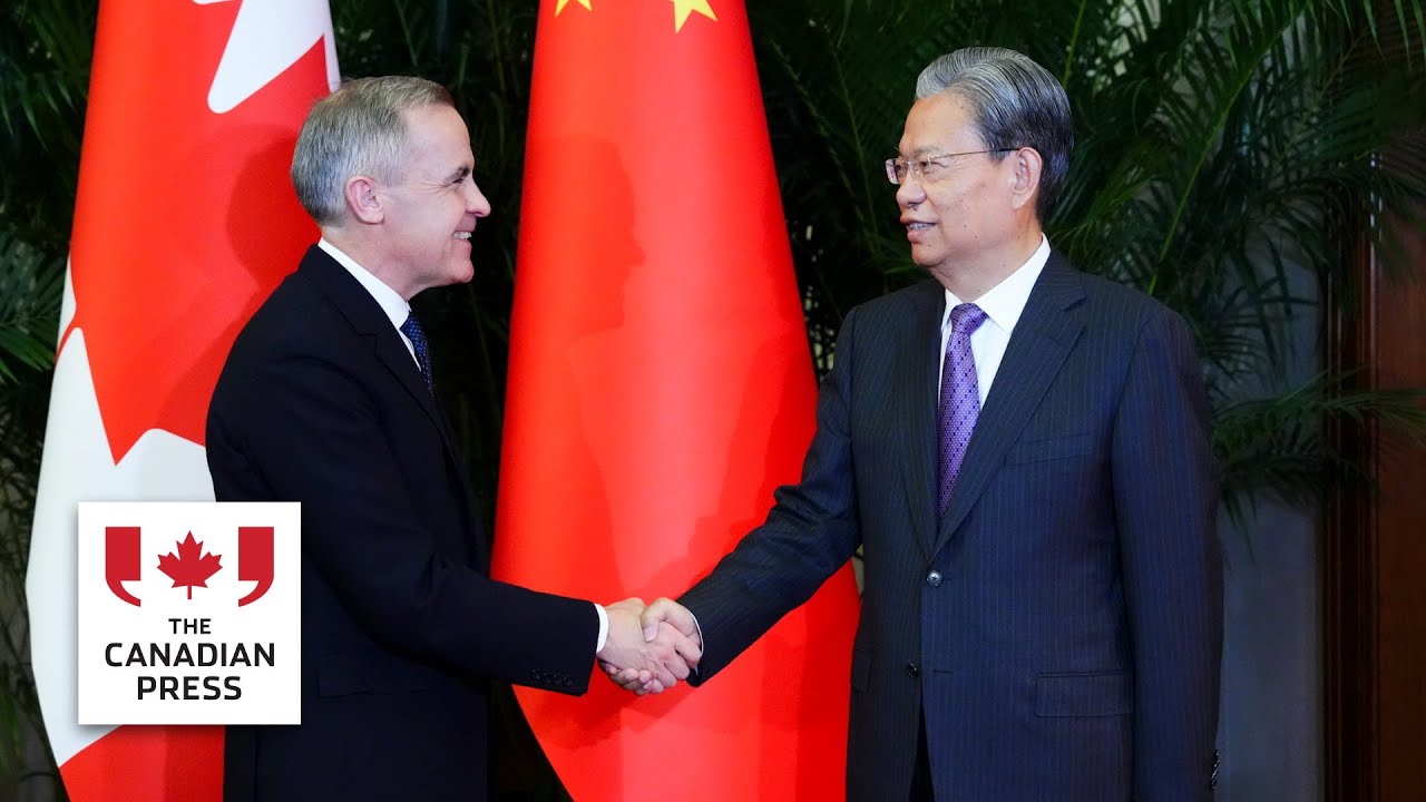 Carney meets with Zhao Leji, chairman of the standing committee of the National People&rsquo;s Congress