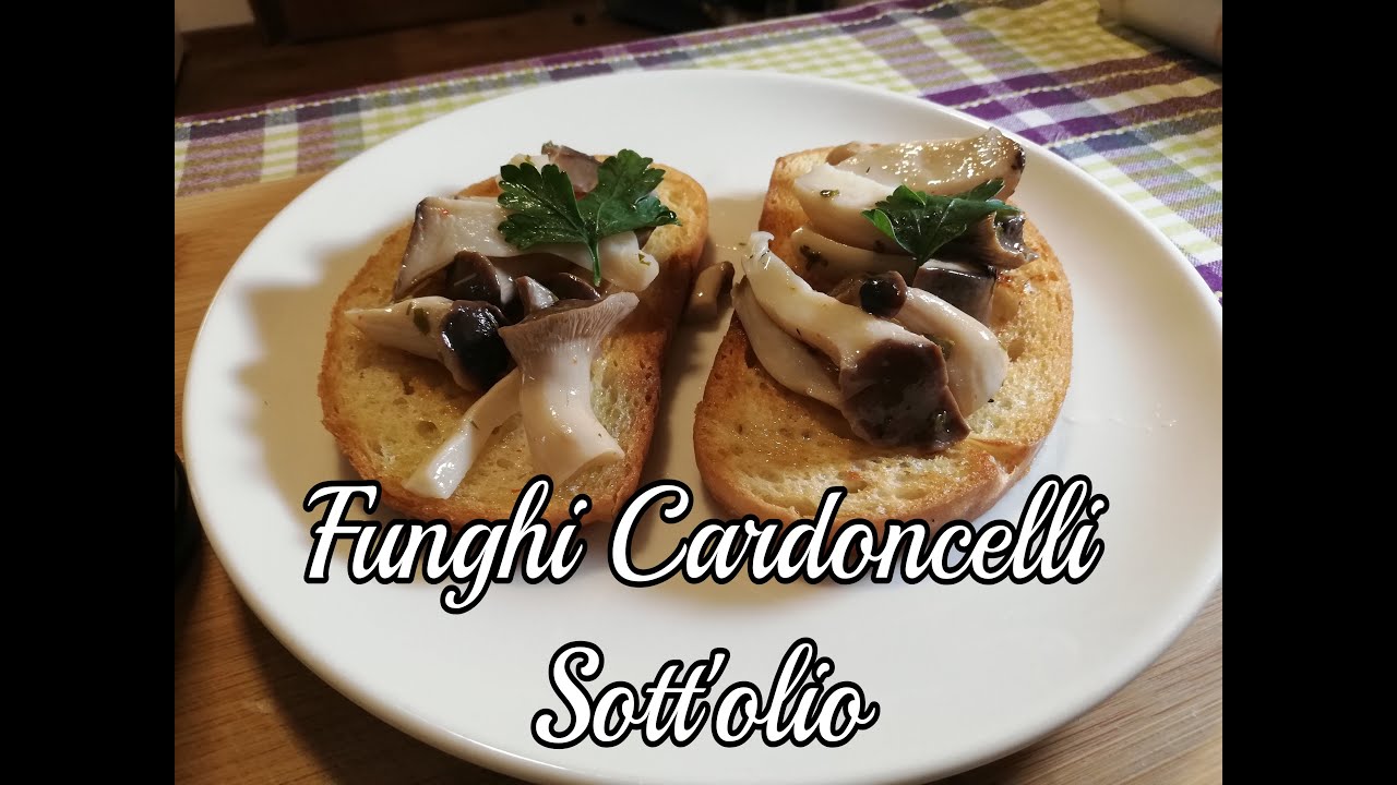 Funghi Cardoncelli sott'Olio ... per un Antipasto da urlo ... Ricetta Facile e Veloce . 🍄🌲🍄🌲🍄🌲🏡