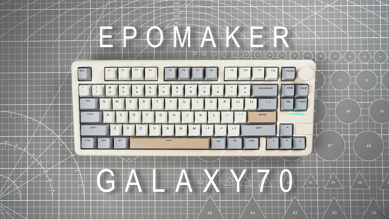 Epomaker Galaxy70 Mechanical Keyboard Sound Test & Teardown ASMR