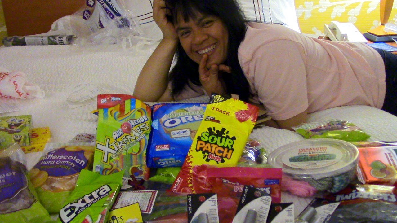 ASMR American Candies Haul & Crinkling with BF in USA