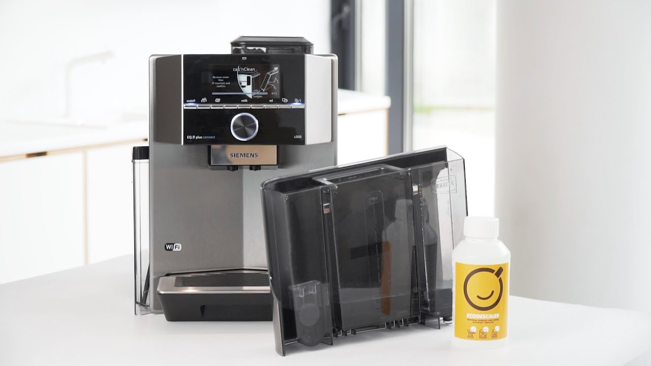 Siemens seria EQ.9. Odkamienianie i czyszczenie ekspresu do kawy (Calc'n'Clean)