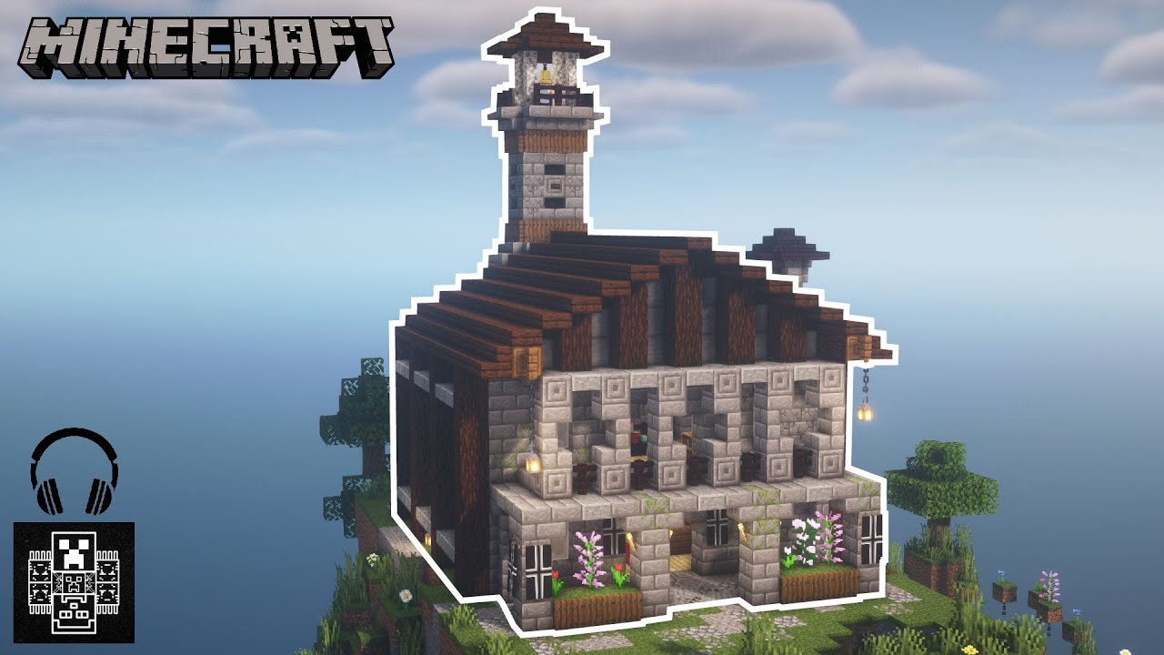 How to build a Church in Minecraft - Relaxing Video Tutorial