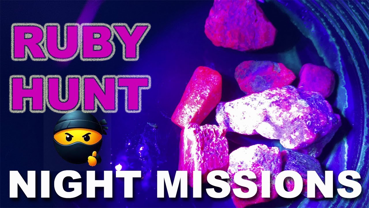 Ruby City USA.  Hunt For Rubies in Franklin, NC at Night With UV Blacklight. Rockhounding Paradise.