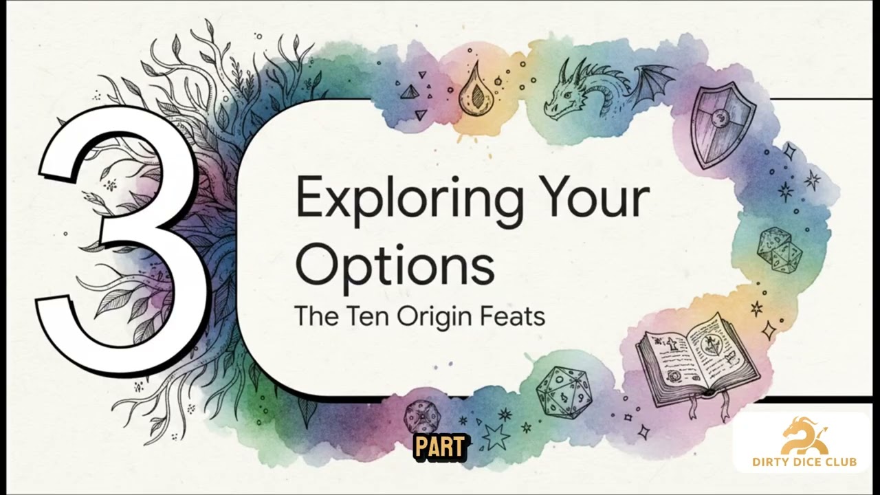 The DDC Presents: Dungeon School – Ep 49 – Ch 5 Pt 2: Origin Feats (2024 PHB) (Video Notes)