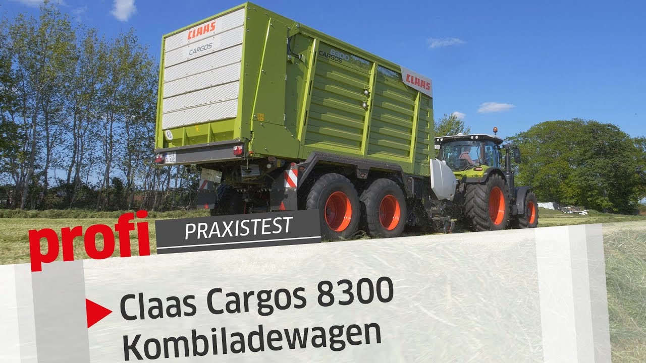 KURZ: Kombiladewagen Claas Cargos 8300 | profi #Praxistest