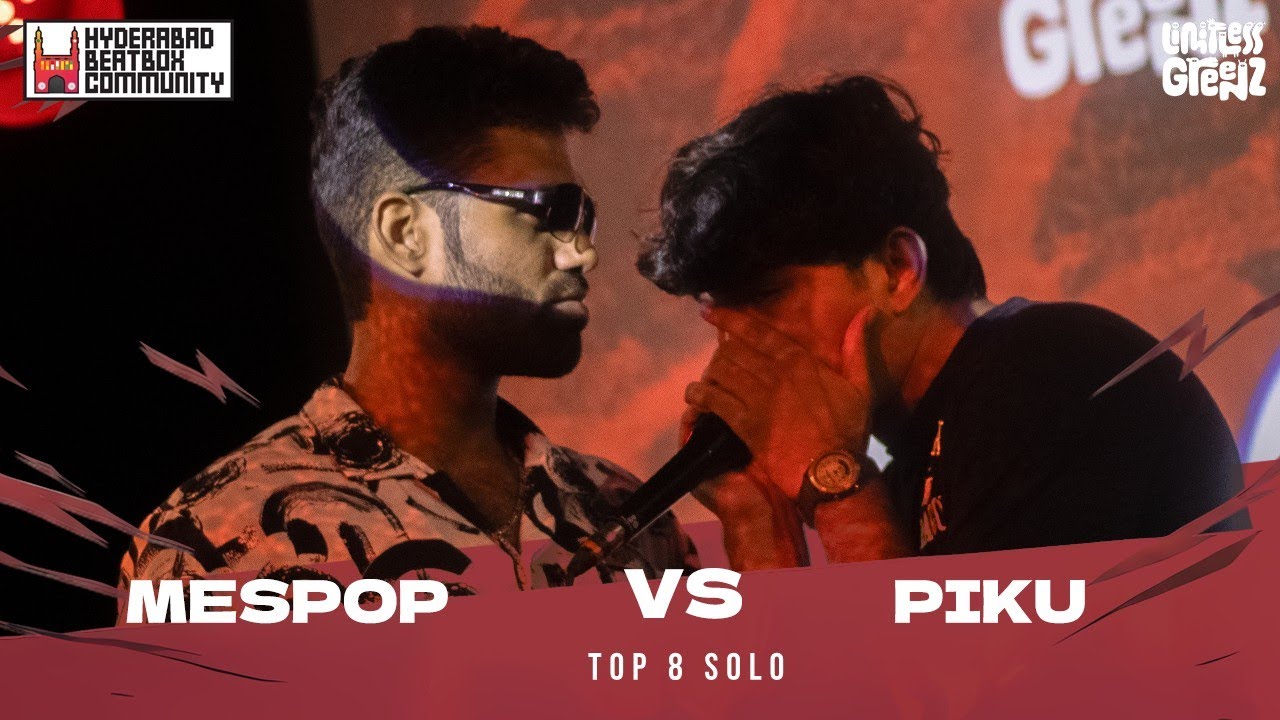 Mespop vs Piku | Hyderabad Beatbox Championship 2025 | Vengeance Edition | TOP 4 Solo
