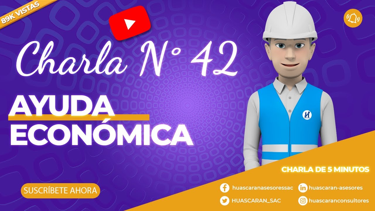 ✅ 42 de 1000 CHARLA DE 5 MINUTOS;  AYUDA ECON&Oacute;MICA. , CHARLA DE 5 MINUTOS⏲