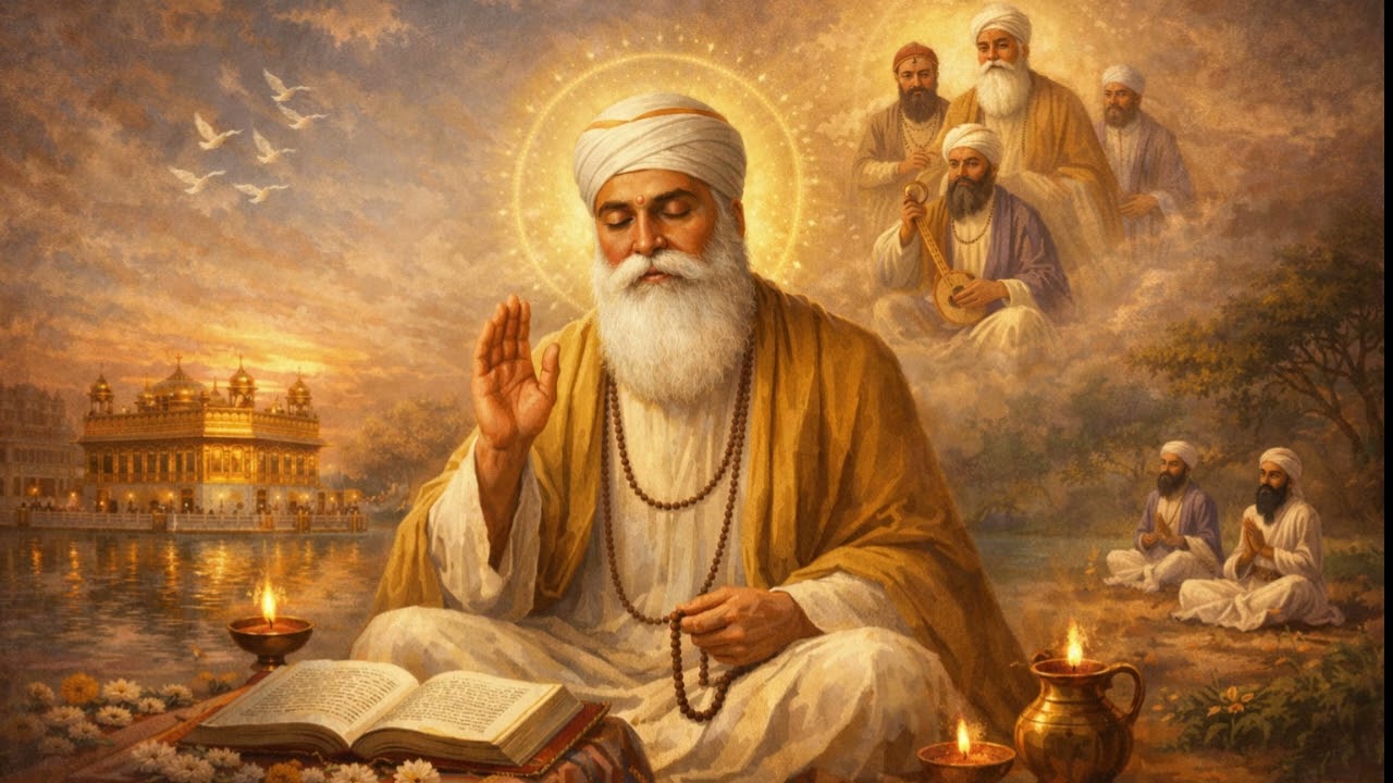 Guru Nanak Dev Ji Shabad Kirtan | Satnam Waheguru Simran | Peaceful Sikh Devotional
