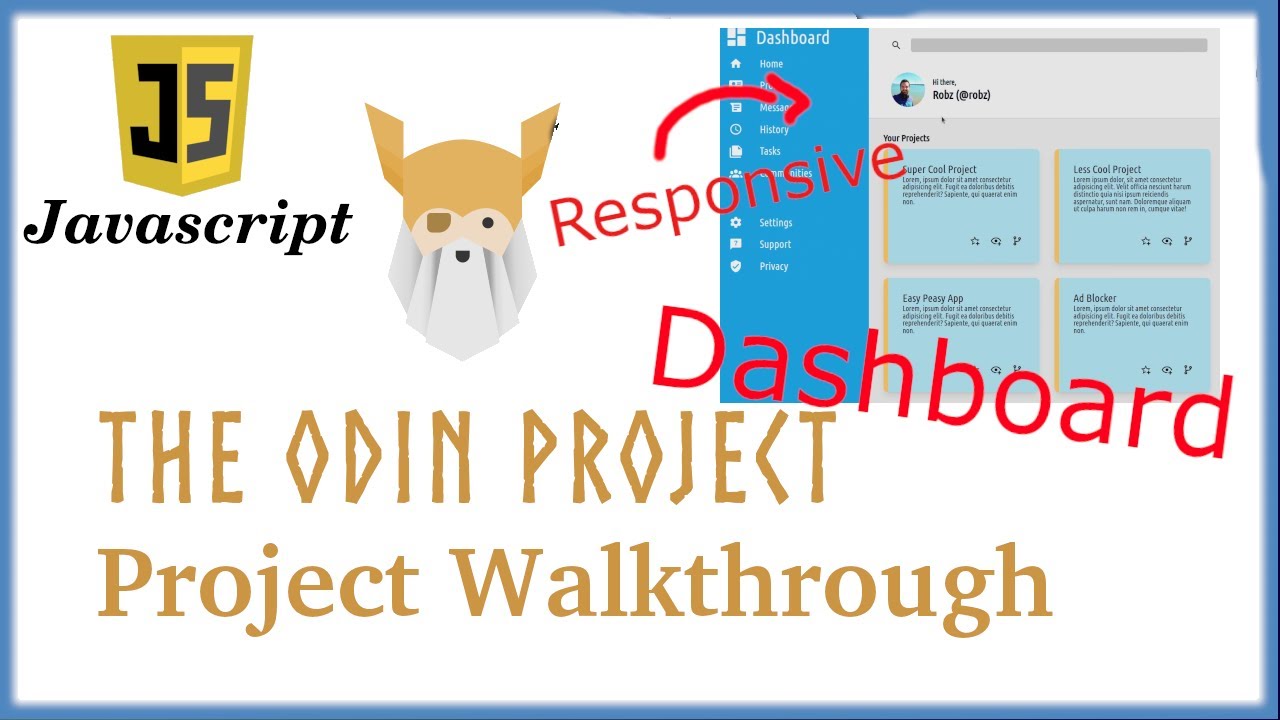 The Odin Project, a Walkthrough of the Admin Dashboard