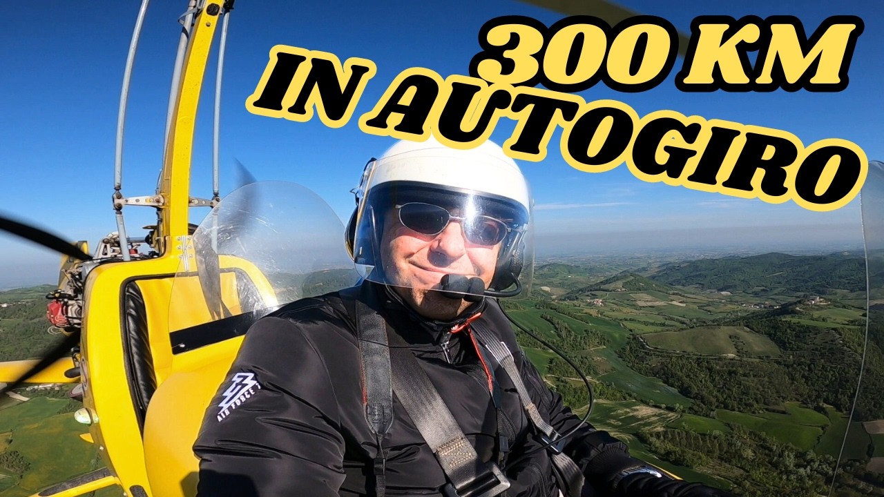 Autogiro - Gyrocopter ELA07 - DA TORINO A SASSUOLO - 300 Km di volo - Bellissimi Appennini Emiliani