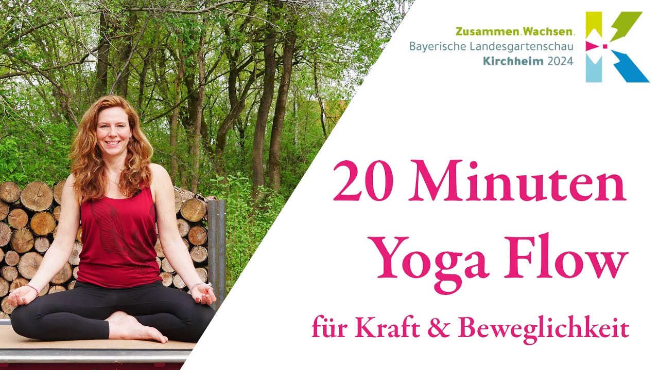 20 Minuten Yoga Flow auf der Landesgartenschau Kirchheim mit Riverflow Yoga 🧘🌷