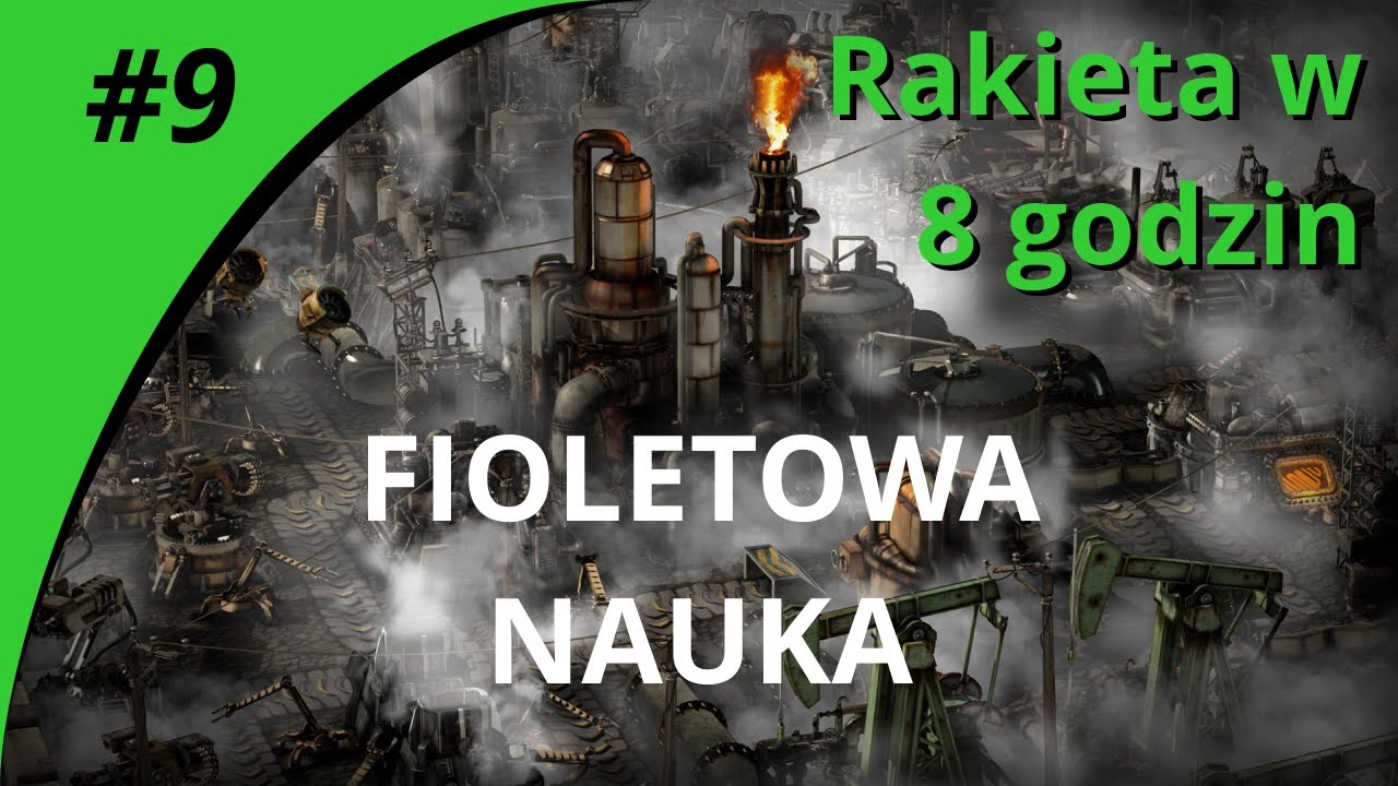 Factorio 1.1 | RAKIETA W 8 GODZIN #9 | Fioletowa nauka