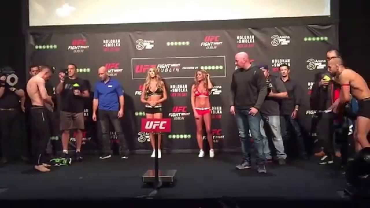 UFC Fight Night 76 Weigh In;  Norman Parke vs Reza Madadi chaos!!!