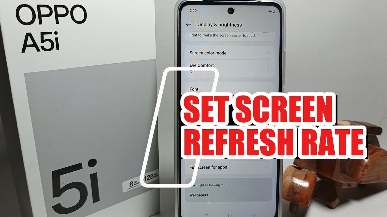 How To Set Screen Refresh Rate On Oppo A5i