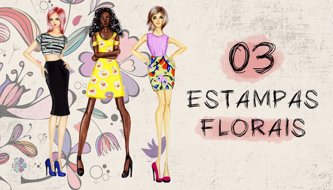 Como fazer estampa floral (3 tipos)