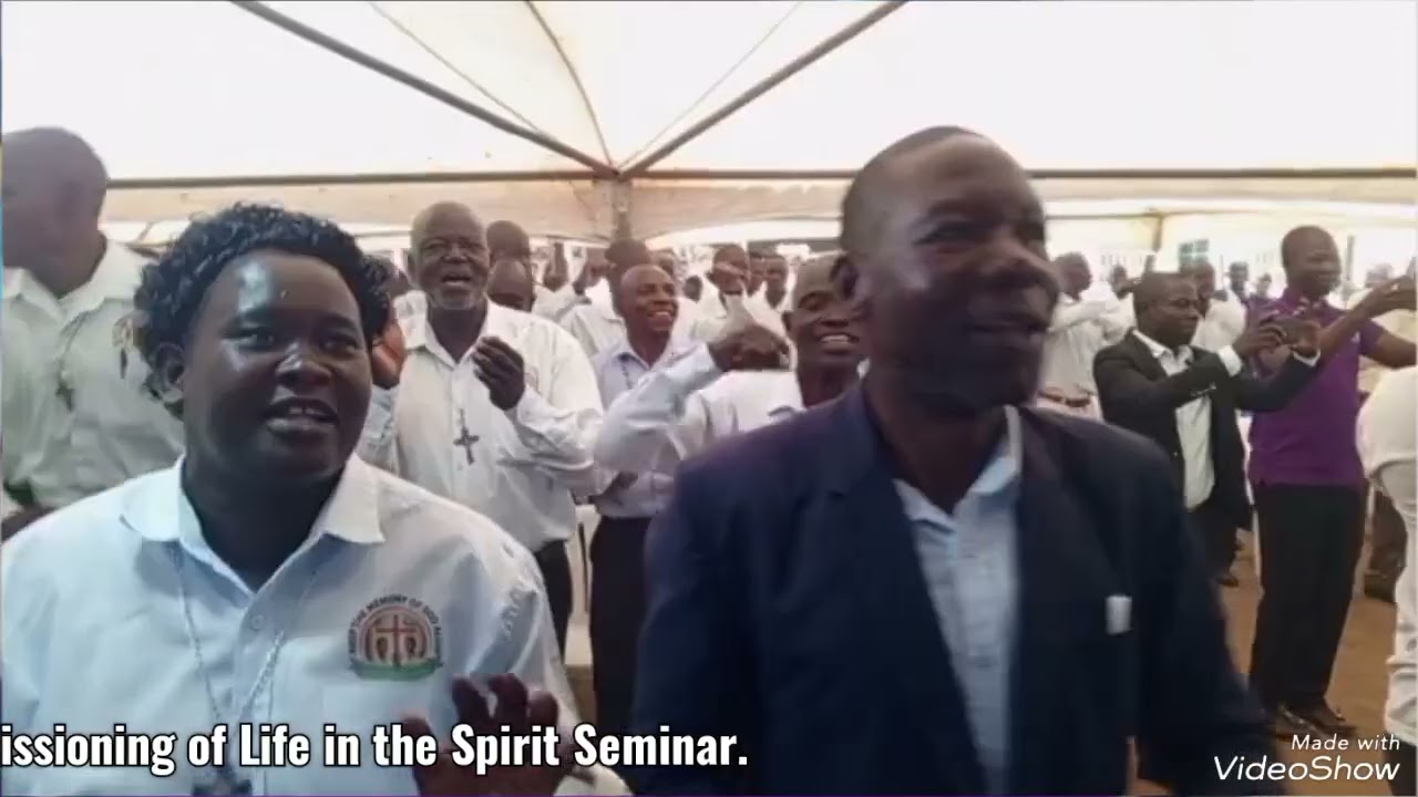 Catechists of Soroti Catholic Diocese rejoicing after Life in Spirit Seminar.