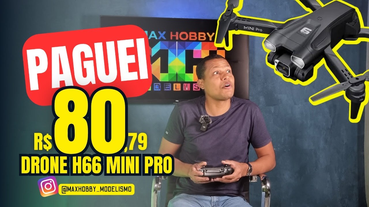 Testei o Drone H66 mini pro | Como Calibrar o App e Pilotar