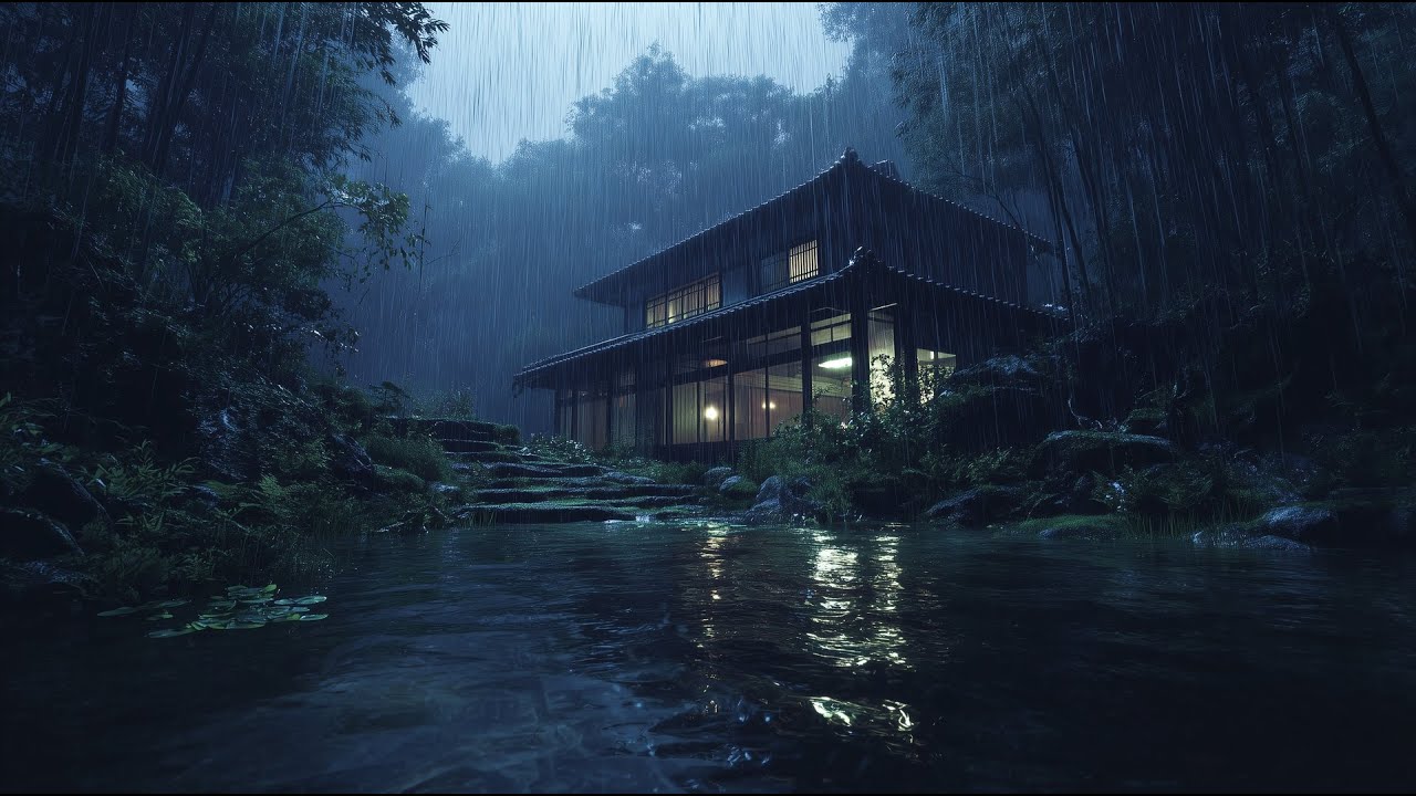 Gentle Rain and Thunder for Peaceful Sleep - Fall Asleep Faster | Study, Relax & Focus