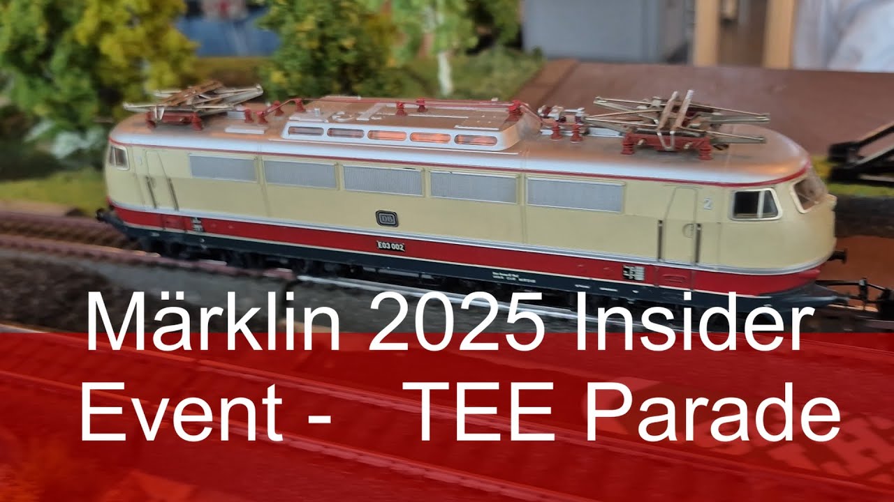 Märklin-Insider-Event Rhein/Main MIST 61-TEE Parade und Spielspaß durch die Halle