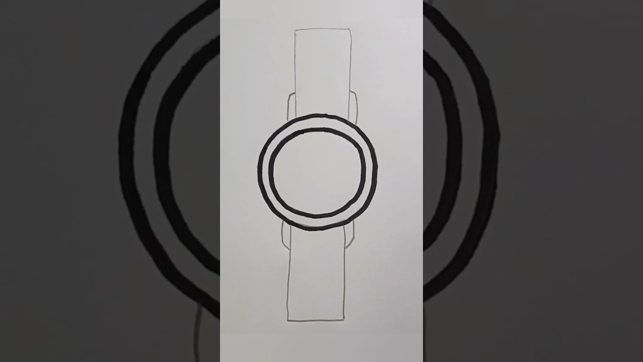 Wrist watch drawing