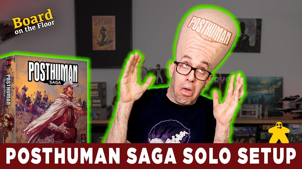 Posthuman Saga Board Game | Solo Game Setup