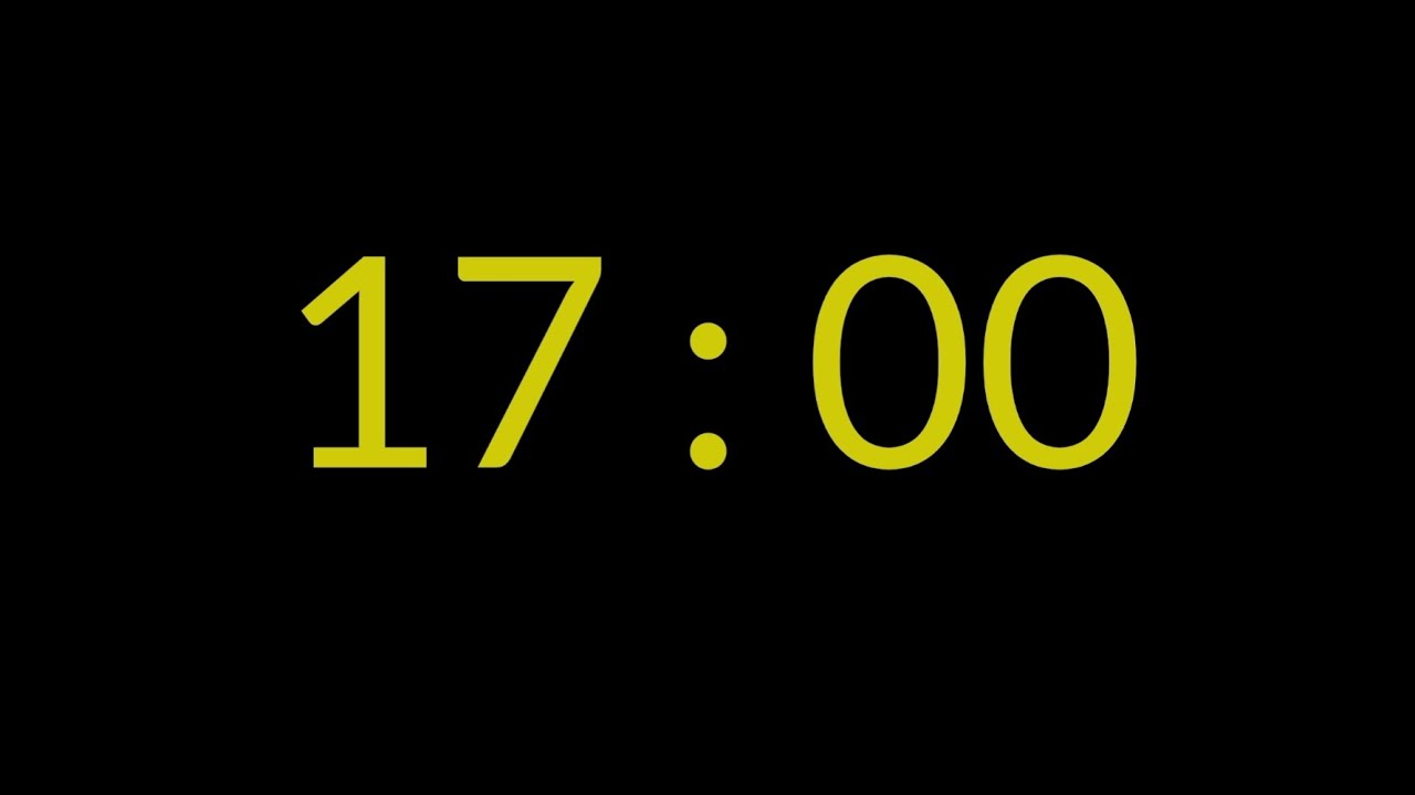 17 Minute Countup Timer - Yellow 