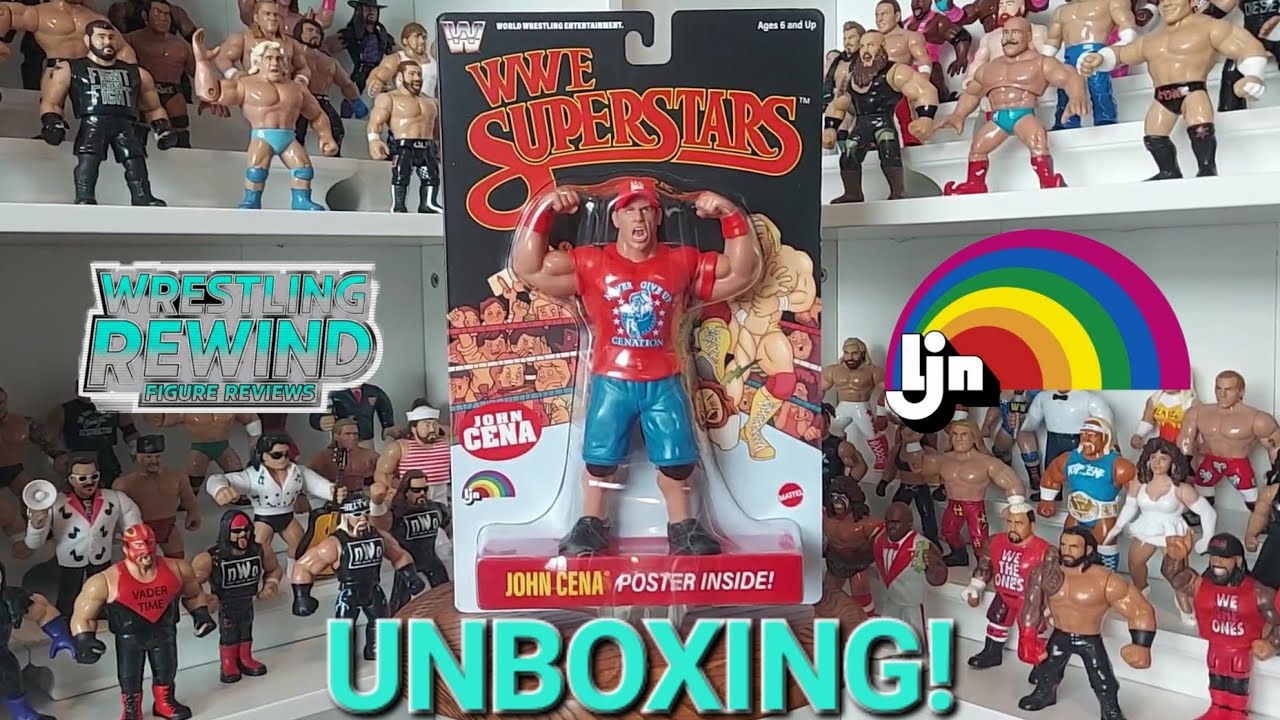 Распаковка и обзор коллекционных фигурок Джона Сины из серии WWE Superstars LJN Series 1!