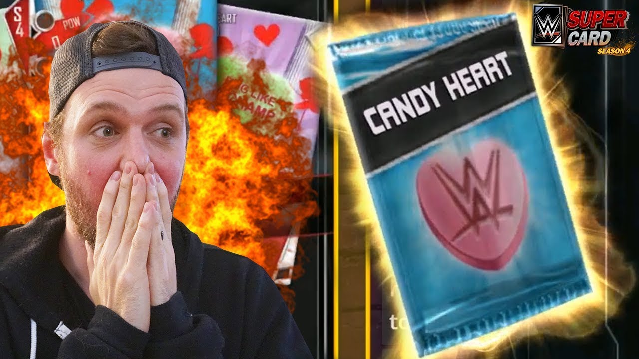 DOES MY PACK LUCK GET ANY BETTER?! CANDY HEARTS & BATTLE POINT PACK OPENING - WWE SuperCard Season 4
