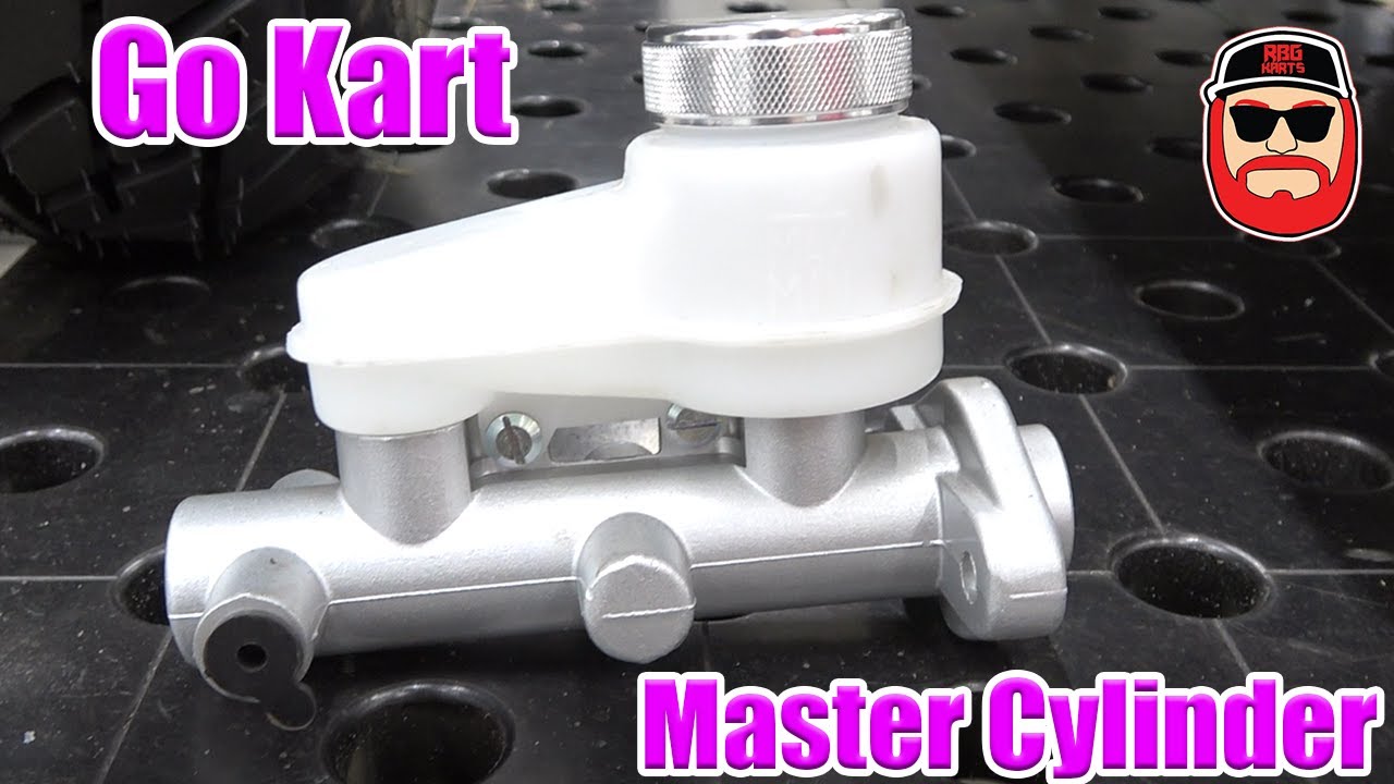Go Kart Hydraulic Brake Master Cylinder Install ~ XXL Go Kart Build