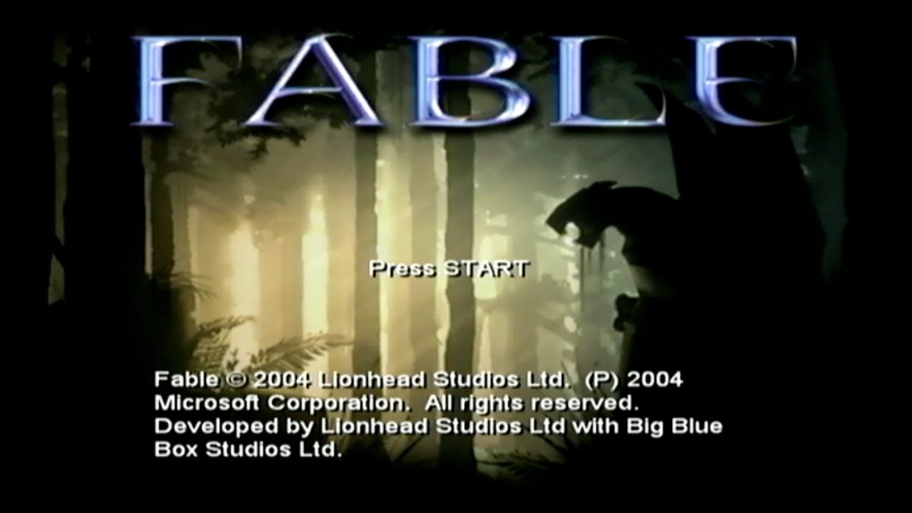Fable Title Screen (Xbox)