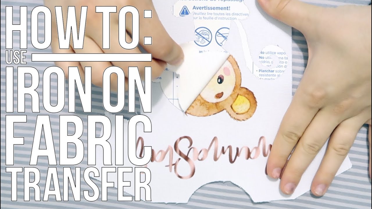 TUTORIAL How To Use Fabric Iron On Heat Transfer Vinyl | HTV