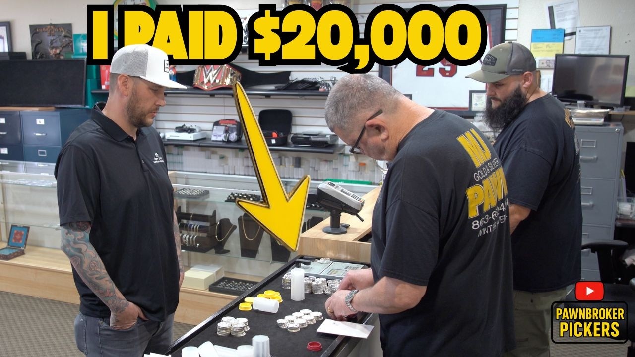 Он привёз серебро на продажу на сумму более 20 000 долларов.