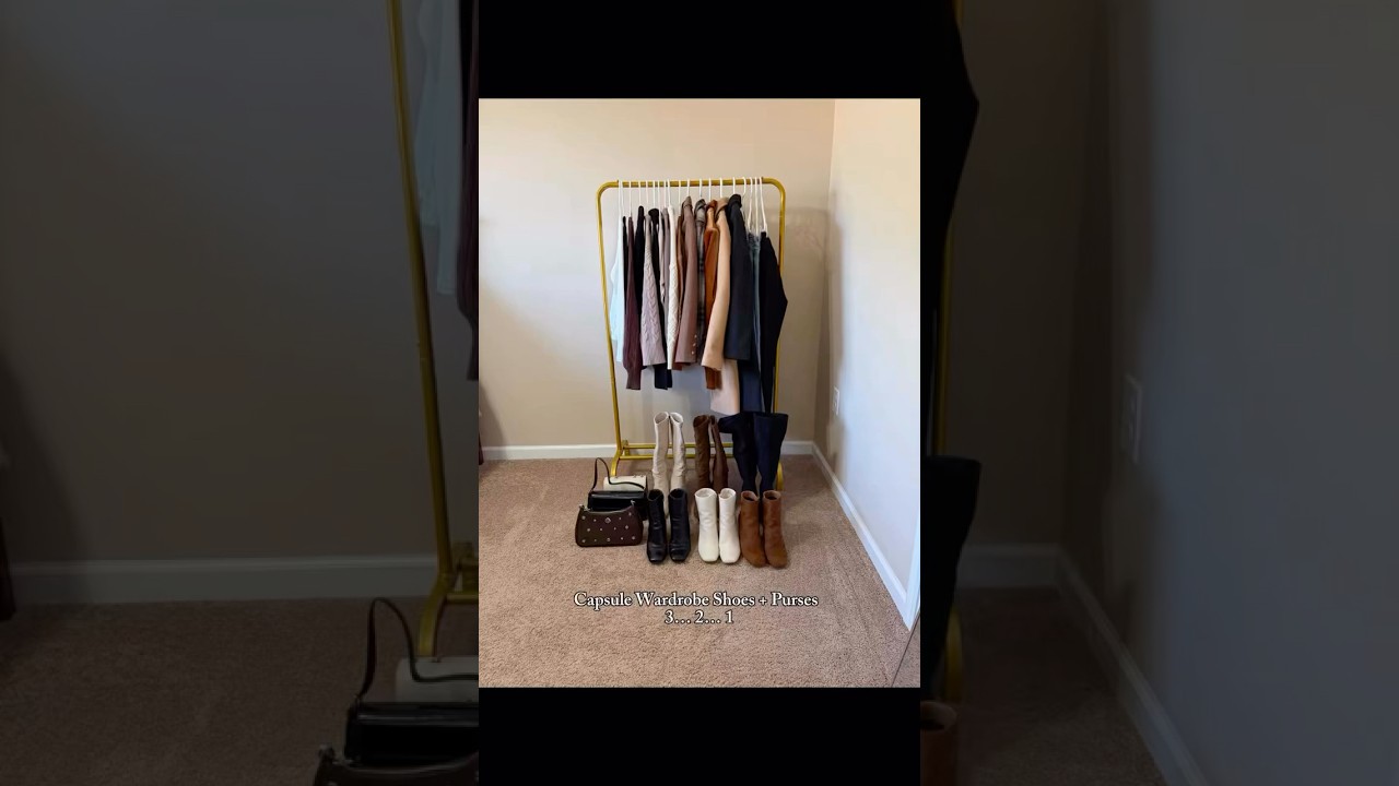 Winter capsule wardrobe shoes and purses! 