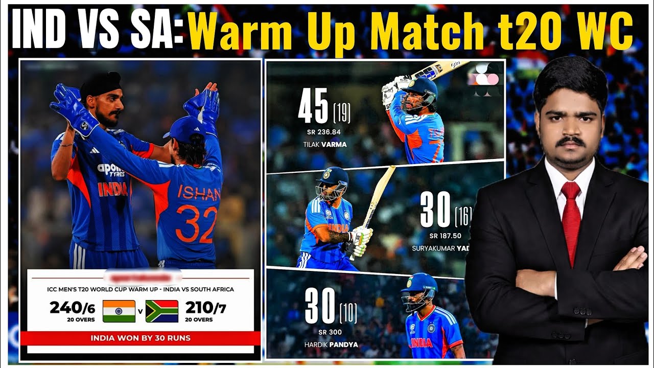 India vs South Africa Warm-up Match T20 World Cup Highlights 2026