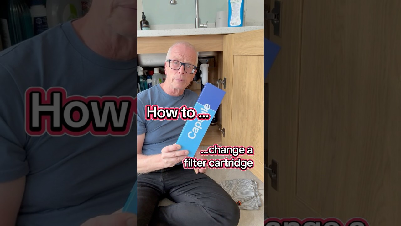 WATER2 How to change the capsule #undersinkwaterfilter #filtercartridge #filtercapsule #tapwater