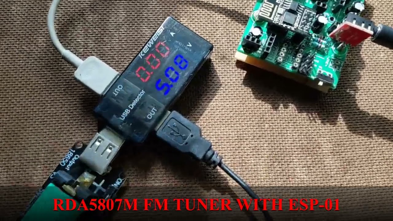 STEREO FM TUNER - TEA5767 & RDA5807 USING ESP-01 and ARDUINO IDE