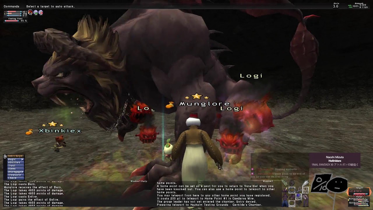 Final Fantasy XI: [Retail - Odin] Hanging out with You and the Binkster