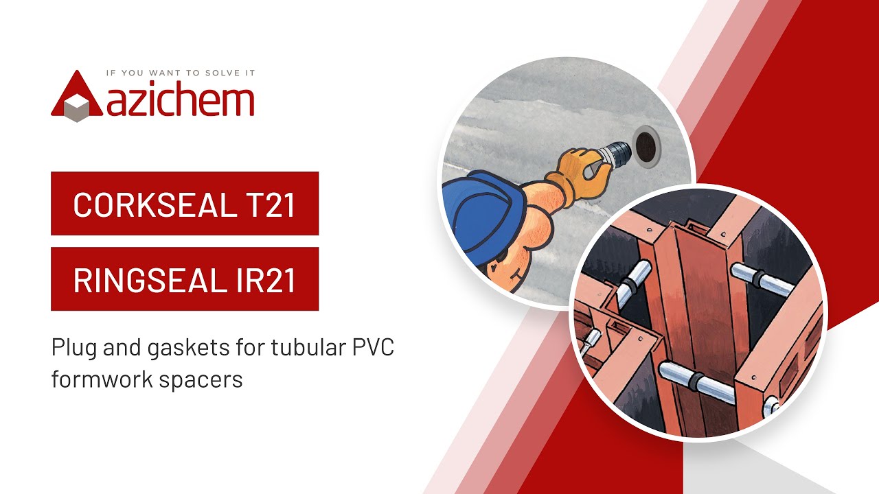 Corkseal and Ringseal - plug and gaskets for tubular PVC formwork spacers