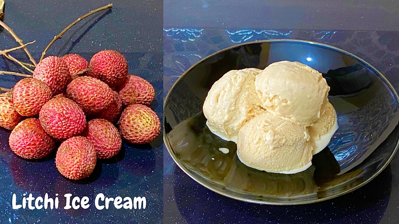 No Chemicals, No Preservatives Smooth And Creamy Litchi Ice-Cream At Home/ Litchi Ice Cream Recipe
