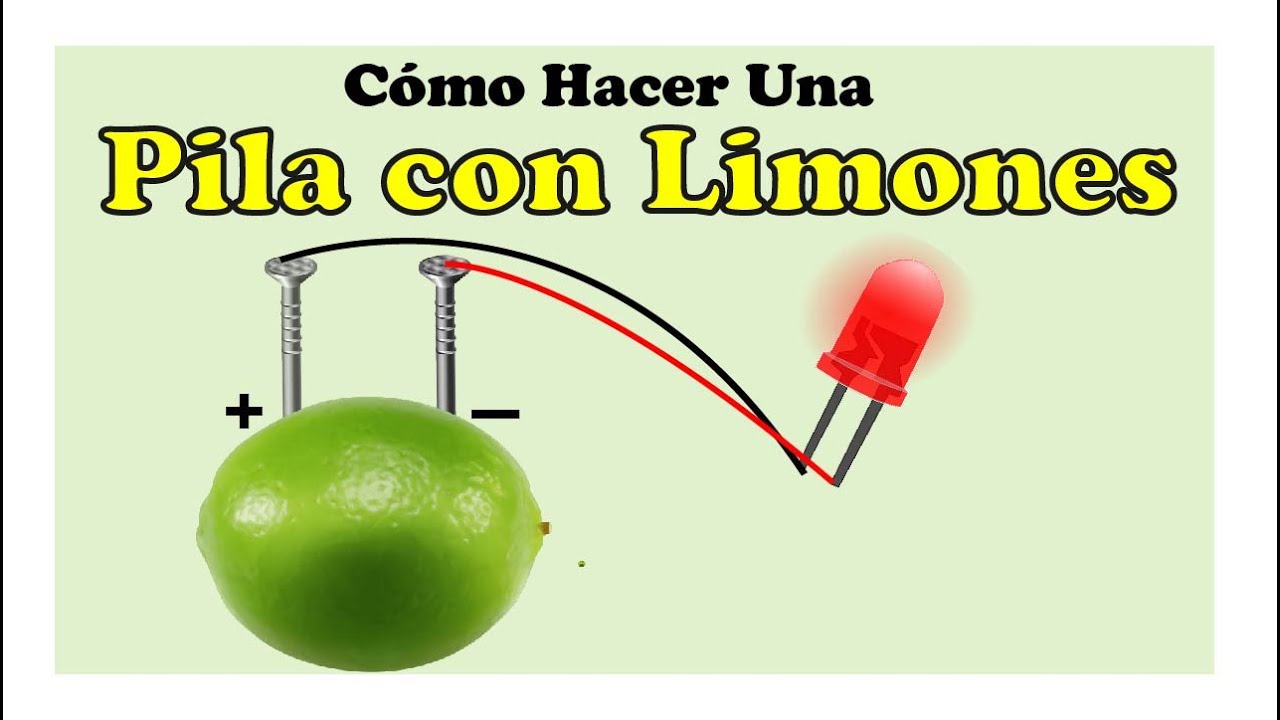 Cómo hacer una batería con limones⚡🍋, ¡Enciende una luz LED con limones! TWO ENERGY