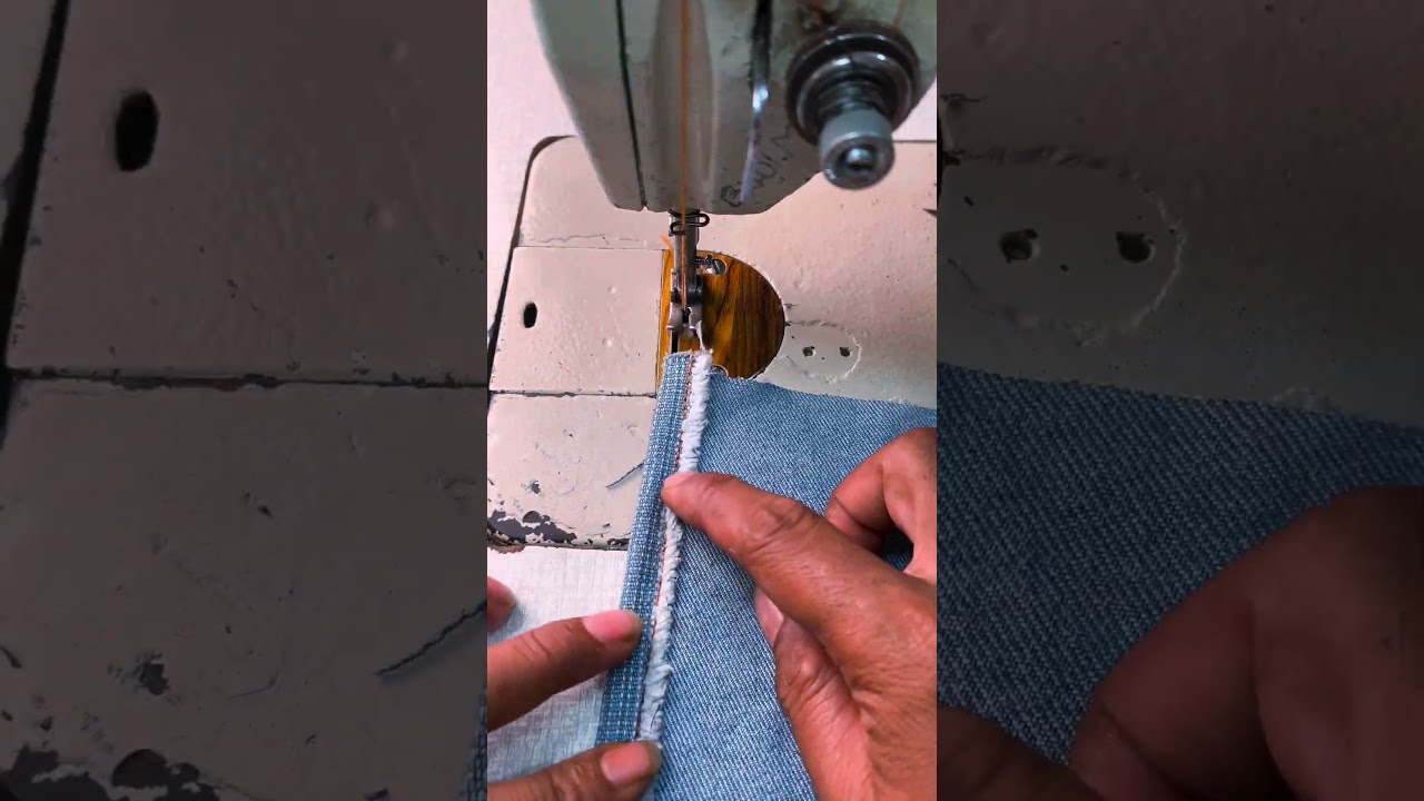 Menjahit mudah pelajari doubel jahitan tanpa di obras #sewing