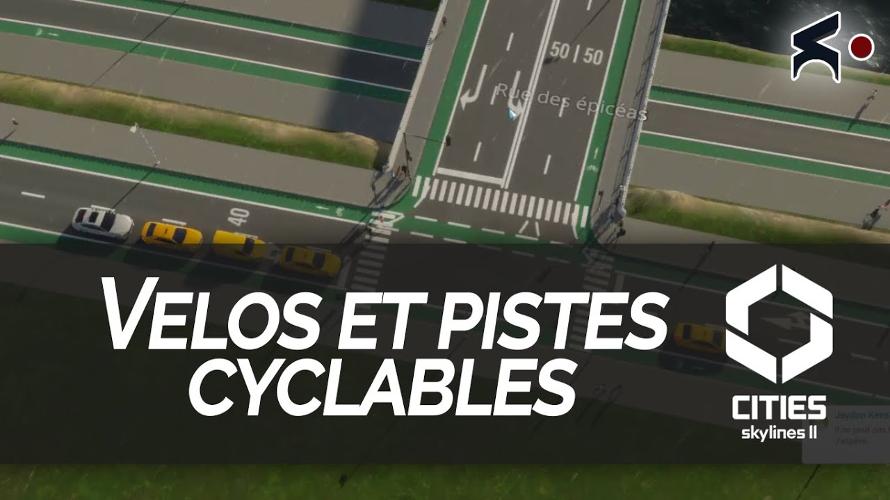 Les vélos et les pistes cyclable dans Cities Skylines II