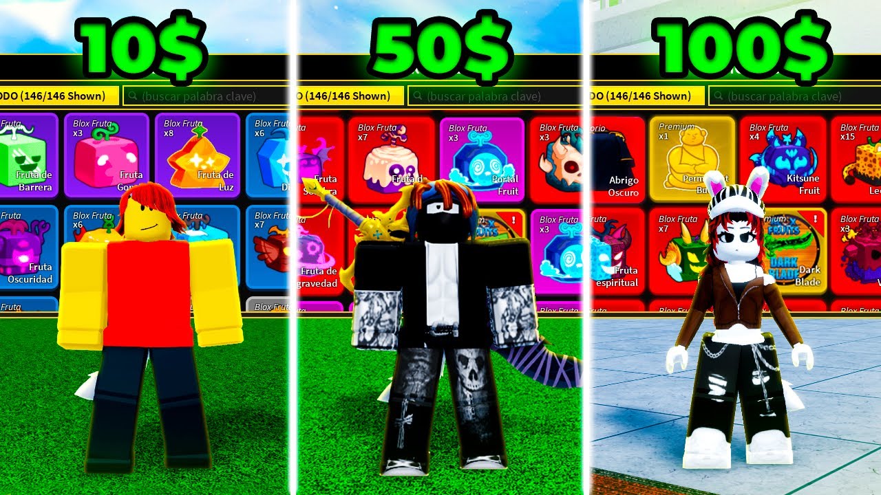 Compré Cuentas de 10$ vs 50$ vs 100$ Sin Saber Que Tenían 😭