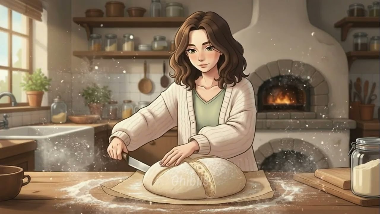 Cozy Countryside Cottage Baking Bread Cooking ASMR